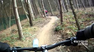 preview picture of video 'Sherwood Pines (Sherwood Forest) Red Route Mountain Bike Action - HD 1080p'