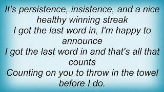 Sicko - Last Word Lyrics
