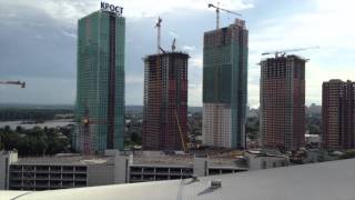 preview picture of video 'Павшинская пойма (СнежКом, ART Towers) - 06.2013'