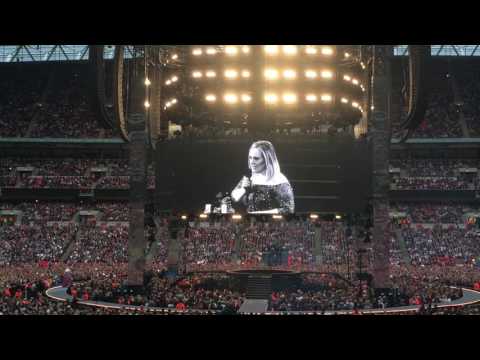 ADELE - "I have never been so F*CKING scared!!!" - Wembley 28-06-17