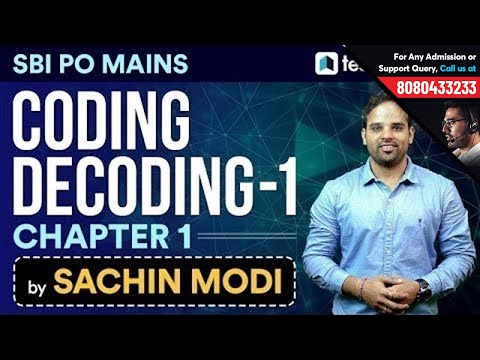 Coding Decoding by Sachin Modi | Chapter 1 | SBI PO Mains Reasoning Special Video