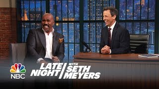 Steve Harvey&#39;s Favorite Bad Family Feud Answers - Late Night with Seth Meyers