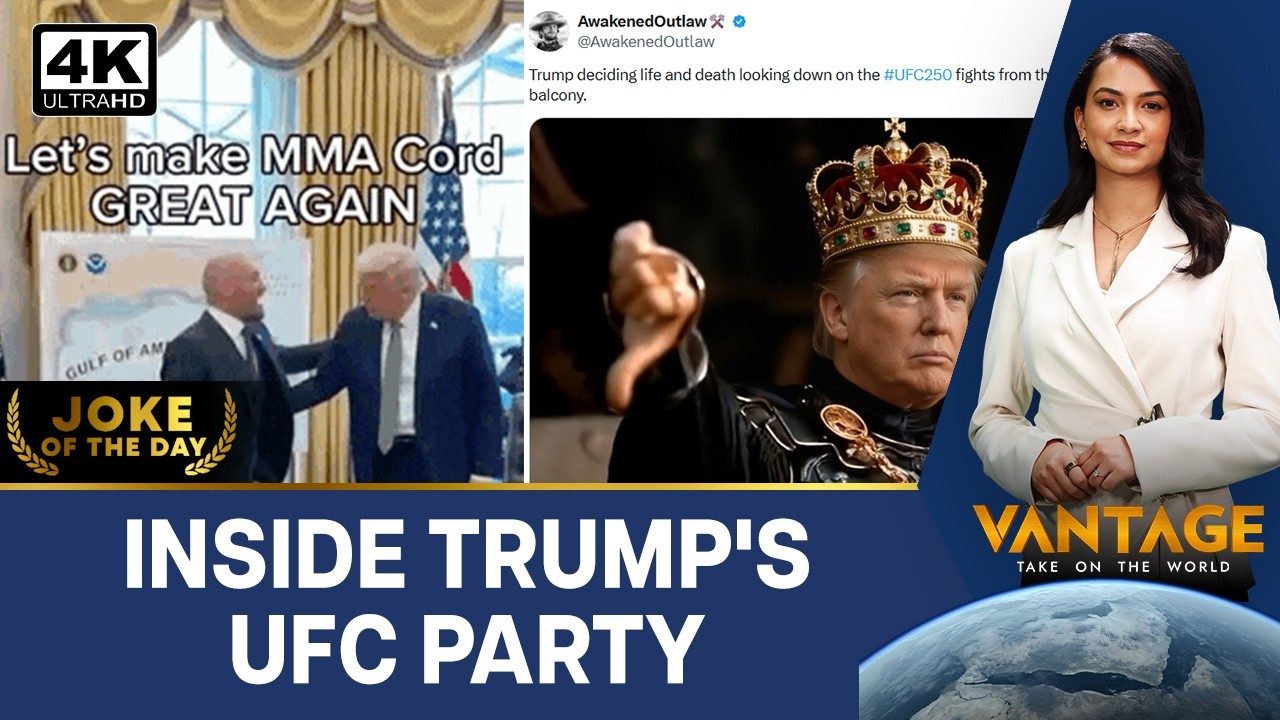 White House or WWE? Internet Roasts Trump's UFC Birthday Celebration | Vantage on Firstpost