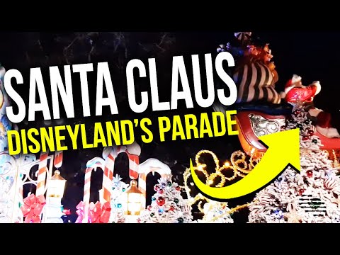 Santa Claus Disneyland’s Parade Singing and Wishing Merry Christmas in Different Languages