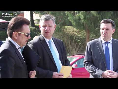 Minister za infrastrukturo dr. Peter Gašperšič na Gibini