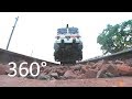 First Time Ever 360 CAM Under The Indian Train 3D View Of HOG WAP 7 Ispat Express