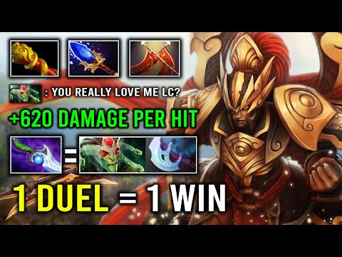 WTF Solo Duel Medusa Diffusal Legion Commander +620 Damage Per Hit 1 Duel = 1 Win Dota 2
