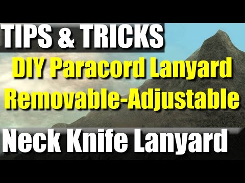DIY Paracord Neck Knife Lanyard-Removable + Adjustable | RevHiker