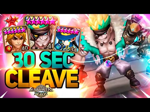 30 SEC CLEAVE Team Shocks Enemies in Summoners War