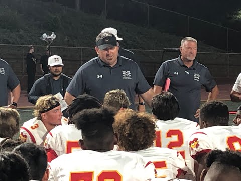 Post game Coach Chad Johnson after Mission Viejo's win over Mililani
