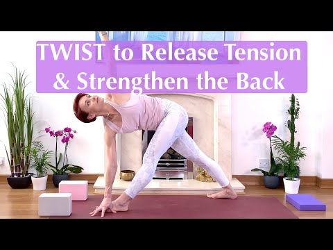 , title : 'Twist to Release Tension & Strengthen the Back'