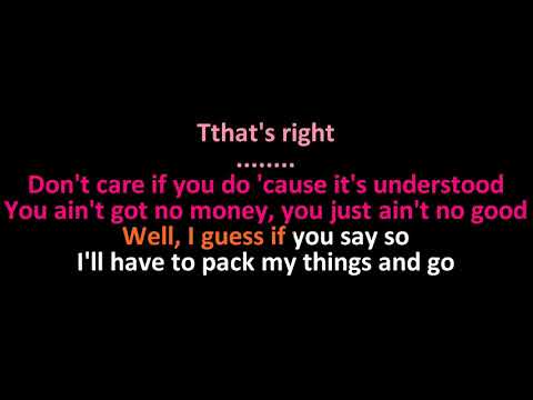 Ray Charles - Hit the Road, Jack - Karaoke Instrumental Lyrics - ObsKure