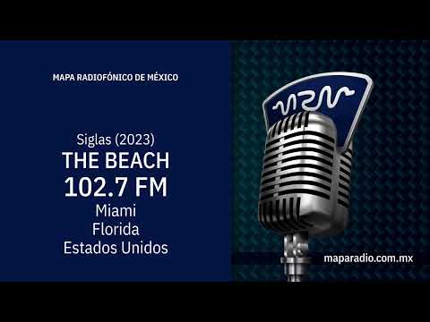 Siglas | 2023 | The Beach | 102.7 MHz  -  WMXJ-FM | Estados Unidos, Florida, Miami