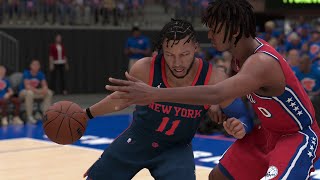 Philadelphia 76ers vs New York Knicks | NBA Playoffs 2024 Game 2 Full Game Highlights - NBA 2K24 Sim