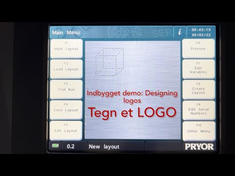 Tegn et LOGO PRYOR PortaDot 60-30 Touch batteridrevet bærbar mærkemaskine