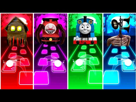 Spider House Head vs Choo Choo Charles vs Thomas Train vs Siren Head I Tiles Hop EdM Rush