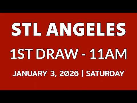 STL ANGELES CITY result today 11am draw January 3, 2026 morning 1st draw result
