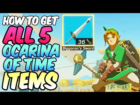 (NO AMIIBO) How to get ALL 5 Ocarina of Time Items in Zelda Tears of the Kingdom