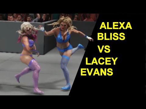 WWE 2K19 Alexa Bliss vs Lacey Evans - Knockout Showcase Match