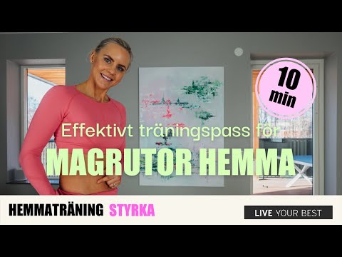 HEMMATRÄNING - 10 minuter magträning