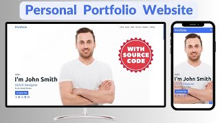 How to Build a Responsive Portfolio Website Using HTML , CSS and JavaScript | Step-by-Step Tutorial