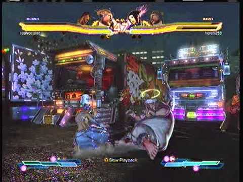 Street Fighter X Tekken:  realvocalist (Rufus-Ryu) vs. hero5253 (Juri-Rufus)  SD