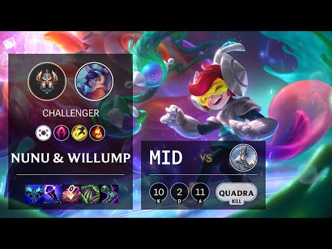 Nunu & Willump Mid vs Galio - KR Challenger Patch 11.7