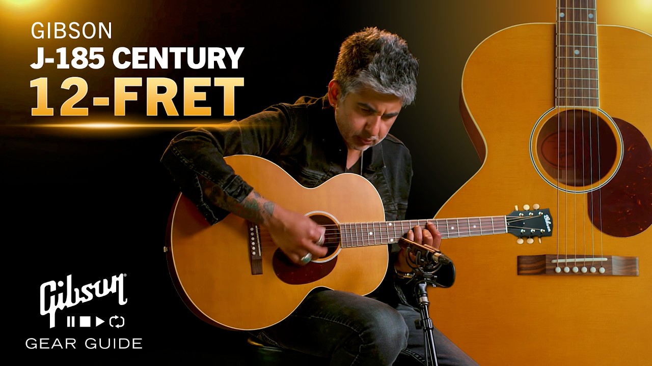 Gibson J-185 Century 12-Fret acoustic demo - YouTube