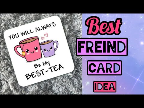 bestie cute card idea#easy bestie cards#art #virel