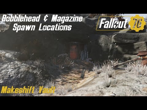 Fallout 76 Bobblehead & Magazine Spawn Locations - Makeshift Vault