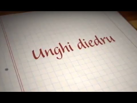 Unghi diedru - unghiul dintre doua plane | ExamenulTau.ro