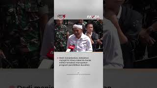 Download lagu Tinjau Siswa di Barak Militer, Dedi Mulyadi Mereka Tampak Riang Gembira mp3