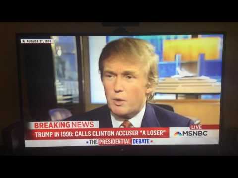 Donald a Trump a Defends Hillary Clinton in 1998 MSNBC Interview