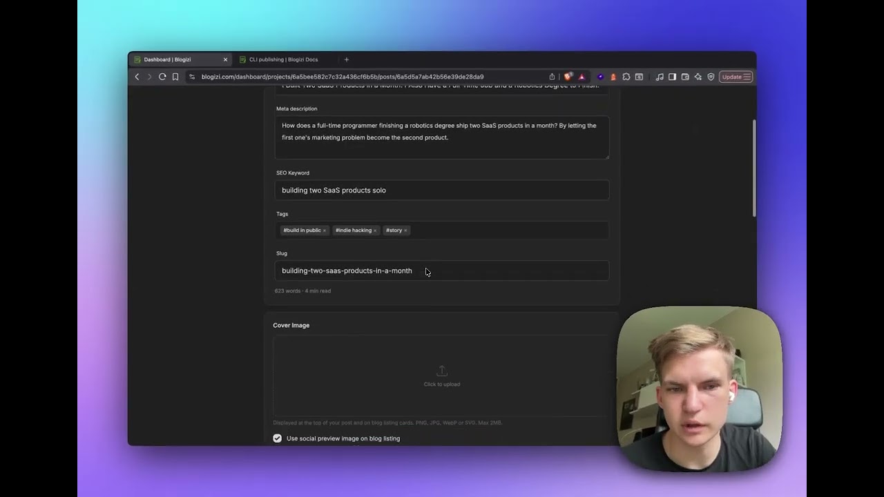 Blogizi video preview