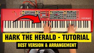 Hark! The Herald Angels Sing (Hillsong Worship) | Full Worship Piano Tutorial & Playthrough 🎹