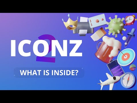 ICONZ 2 - Huge library of 3D icons [Source files included]