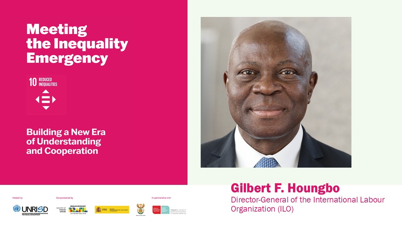 Gilbert F. Houngbo | Meeting the Inequality Emergency | International Panel on Inequality