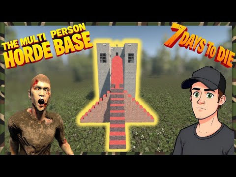 ULTIMATE MULTIPLAYER HORDE BASE ~ 7 Days To Die ~ Perfectly Designed With Minimal Damage!