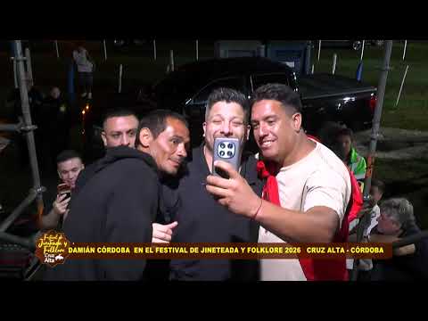 Damián Córdoba en el Festival de Jineteada y Folklore 2026 de Cruz Alta - Viernes 20 de Febrero
