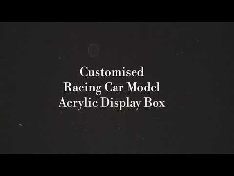 Customised Racing Car Model Acrylic Display Box