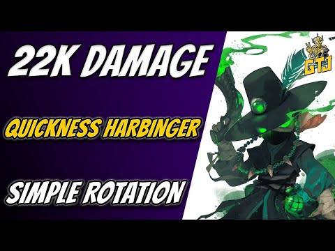 22K+ DPS | GW2 Harbinger Quickness Build | Simple & Easy Rotation