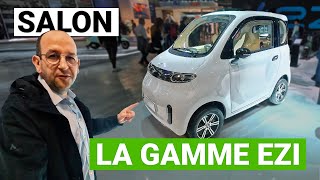 EZI M1, M2 et M3 au Salon de l’EICMA : Une Citroën AMI mais 4 places ?!