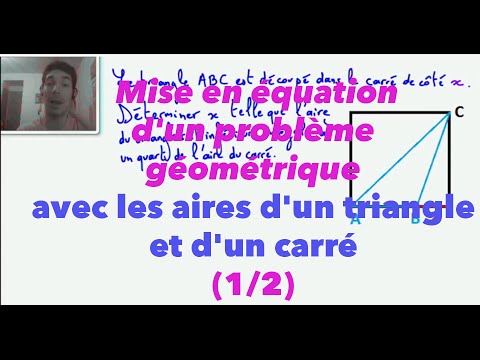 comment poser une equation a partir d'un probleme