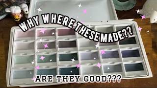 ✨FUUMUUI/ SUPERIOR✨Opaque Watercolors GRAY TONES (Spoiler!! I love these🥰!) 