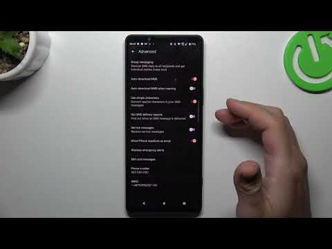 How to Turn On SMS Delivery Report Option on SONY Xperia 1 V
