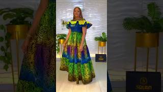 BEAUTIFUL LONG ANKARA GOWN DRESS #ankarafashionstyle #africanclothing #ankara #africanattire