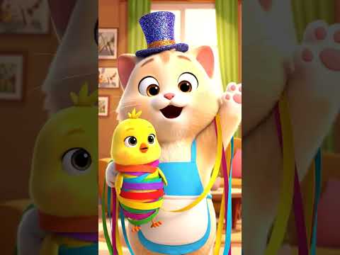 Fluffy Cat&Tiny Bird Magic Show🎩Pixar-Style Cartoon Short Comedy #FunnyCat #CartoonShort #PixarStyle