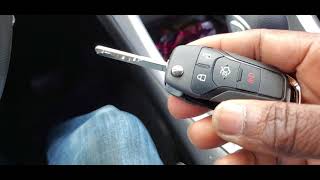 Ford Fusion 2013-2016 High Security Remote Flip Key 4 Button Trunk Programming Step By Step