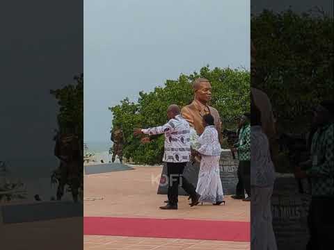 President Mahama & Vice Jane Naana Agyemang Lay Wreath At The 13th Anniversary Of Late Prez. Mills