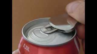 How to open a soda can with Easygrib. The new Danish Design opener made in stainless steel.